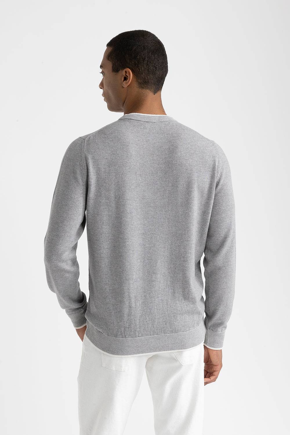 Peserico Maglia girocollo in lana, seta e cashmere Novità
