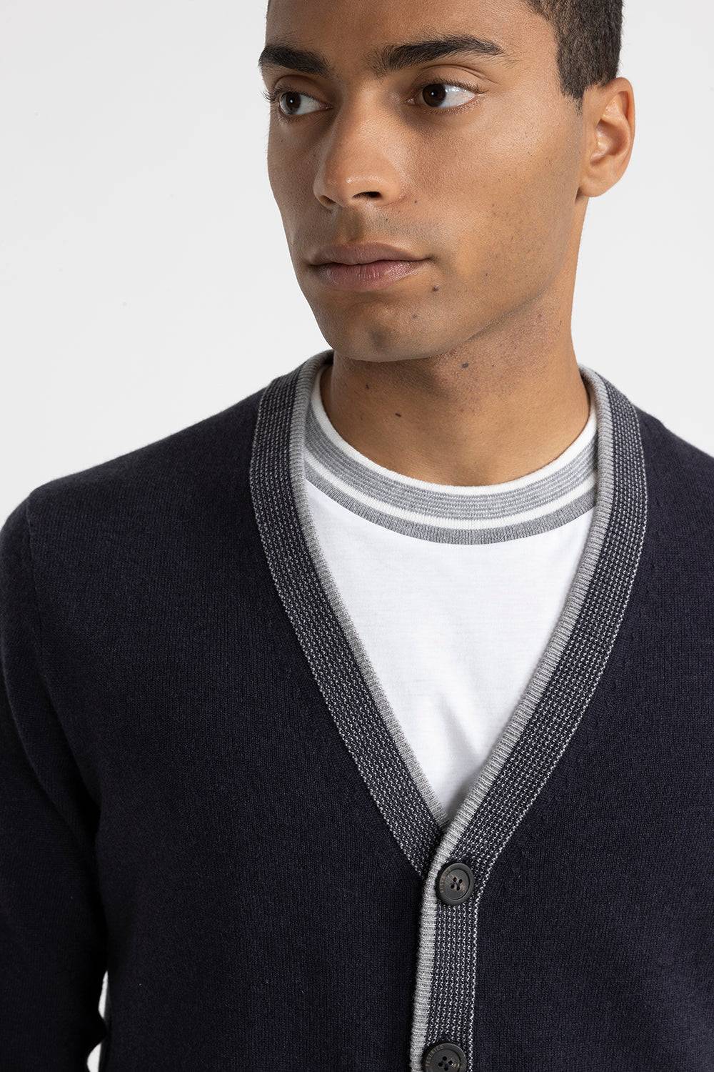 Peserico Cardigan in lana, seta e cashmere Presa