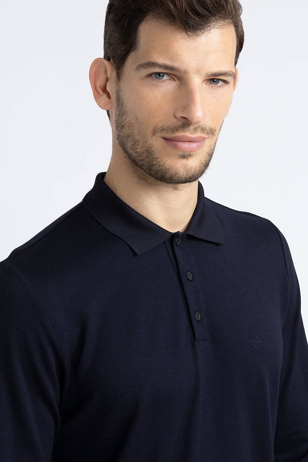 Peserico Polo in piquet di soffice cotone e tencel In Vendita