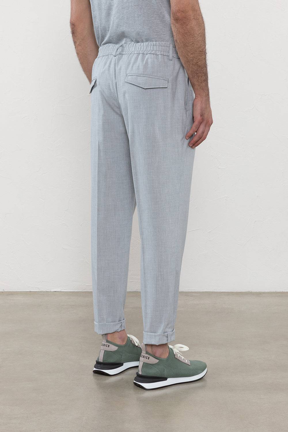 Peserico Pantalone jogger in tela tecnica di viscosa stretch Vendite Flash