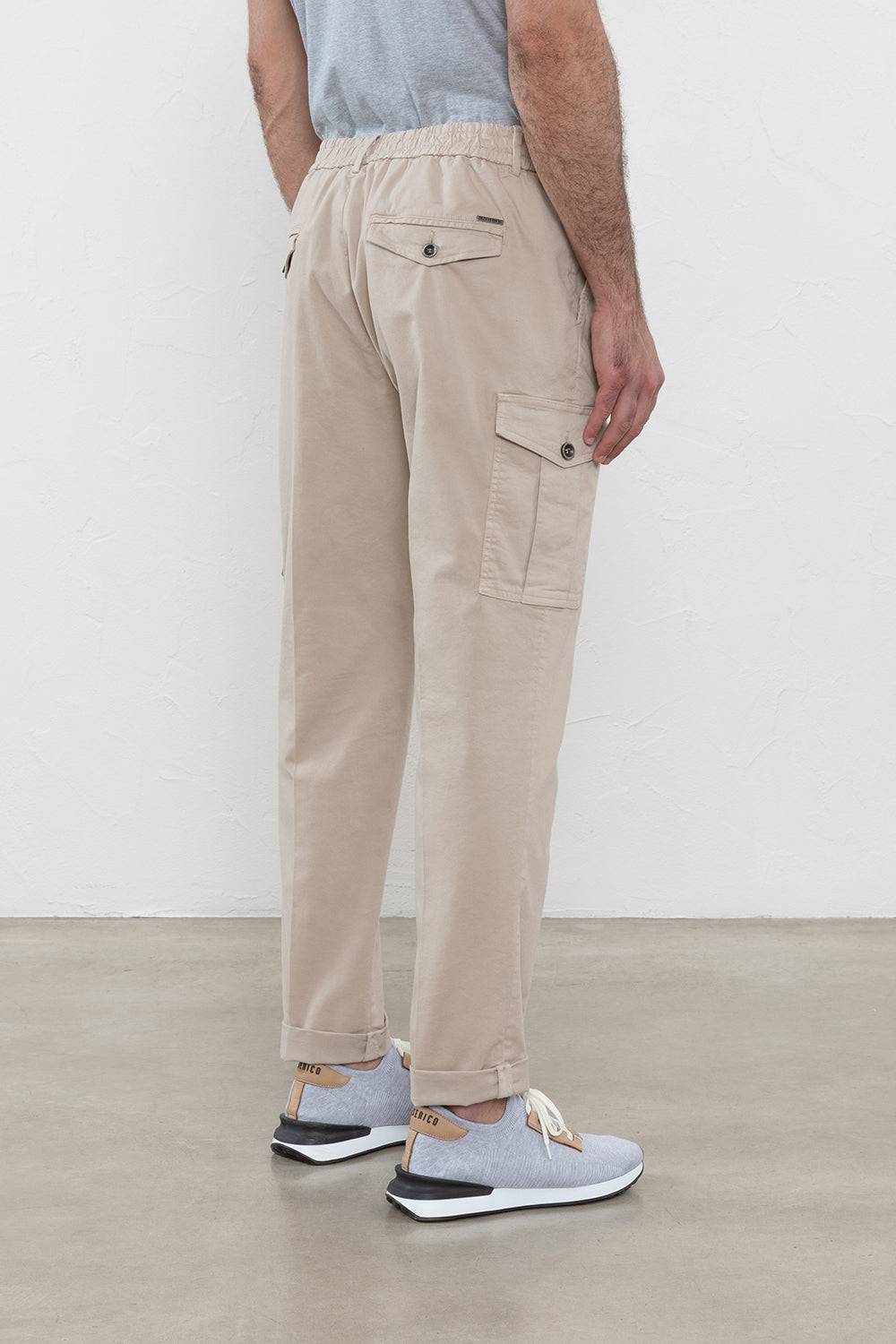 Peserico Pantalone chino in gabardina di cotone stretch Negozio