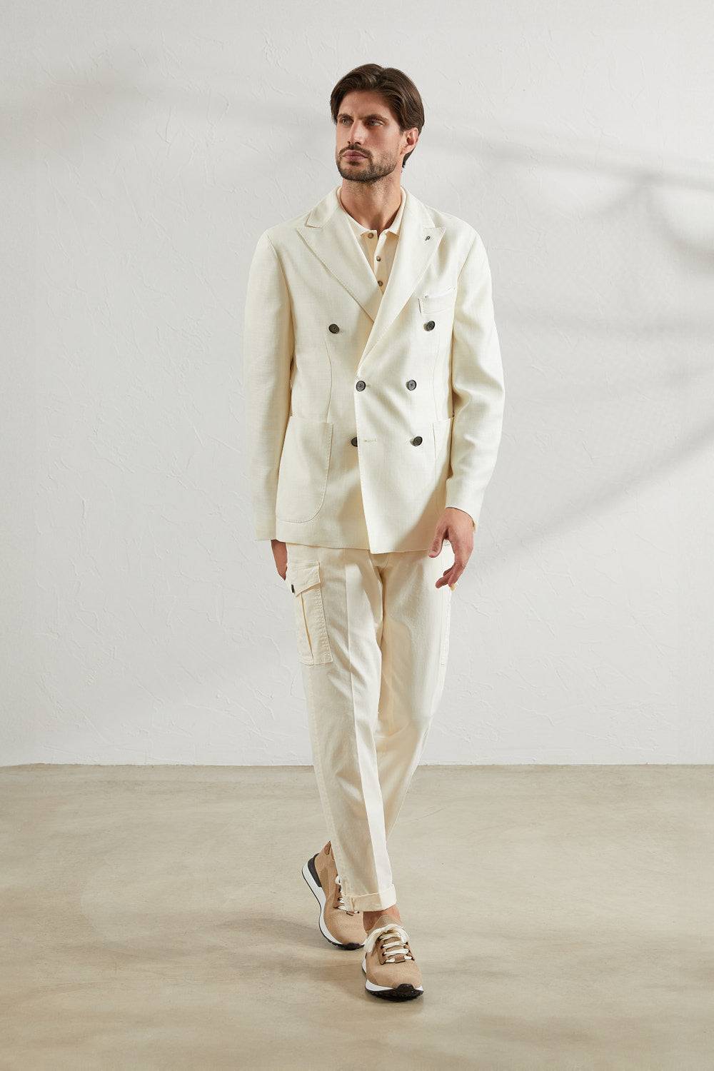 Peserico Pantalone chino in gabardina di cotone stretch In Saldo