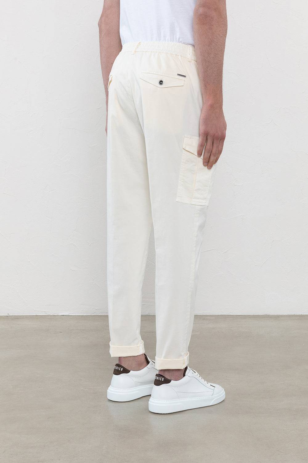 Peserico Pantalone chino in gabardina di cotone stretch In Saldo