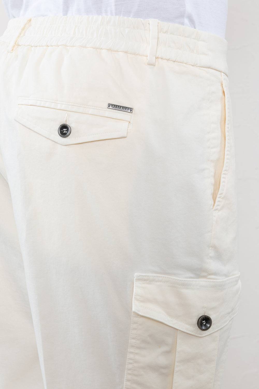 Peserico Pantalone chino in gabardina di cotone stretch In Saldo
