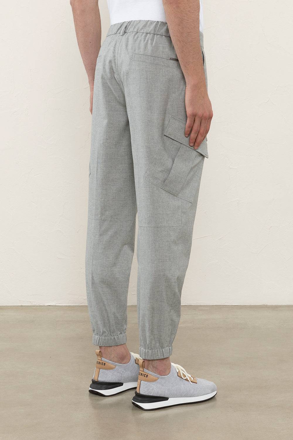Peserico Pantalone chino in fil a fil di lana, seta e cotone Nuova