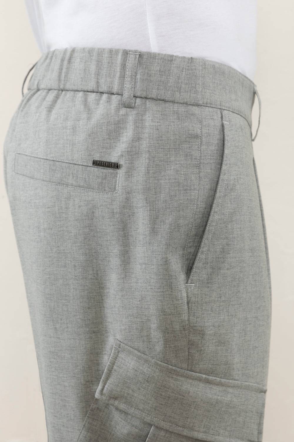 Peserico Pantalone chino in fil a fil di lana, seta e cotone Nuova