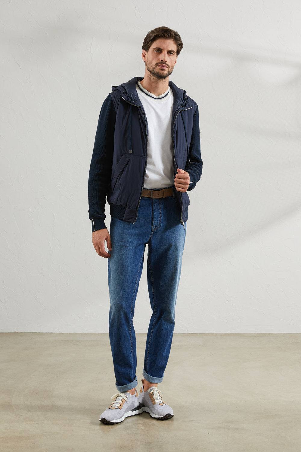 Peserico Pantalone in leggero denim di cotone In Linea