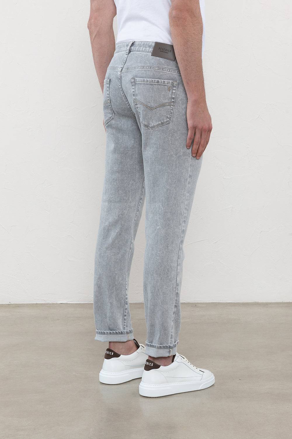 Peserico Pantalone in denim di leggero cotone Italy