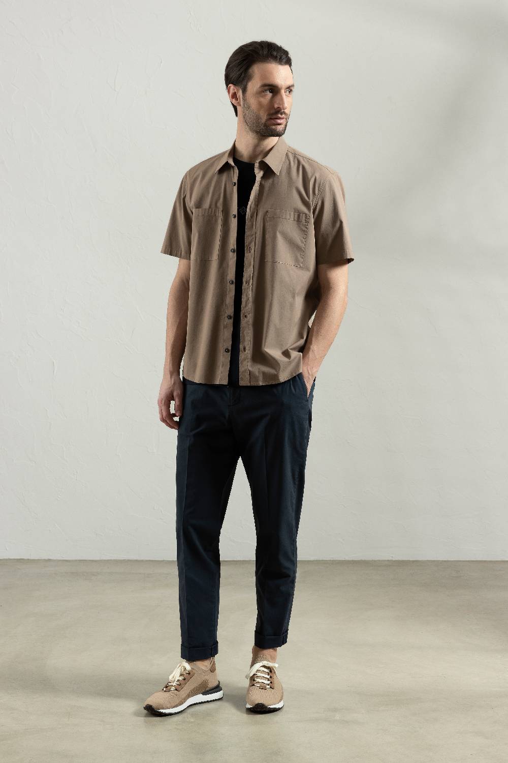 Peserico Pantalone jogger in leggera tela di cotone lyocell Nuovo