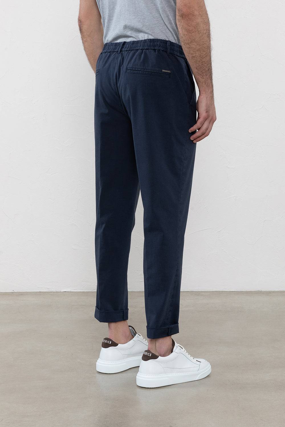 Peserico Pantalone jogger in leggera tela di cotone lyocell Nuovo