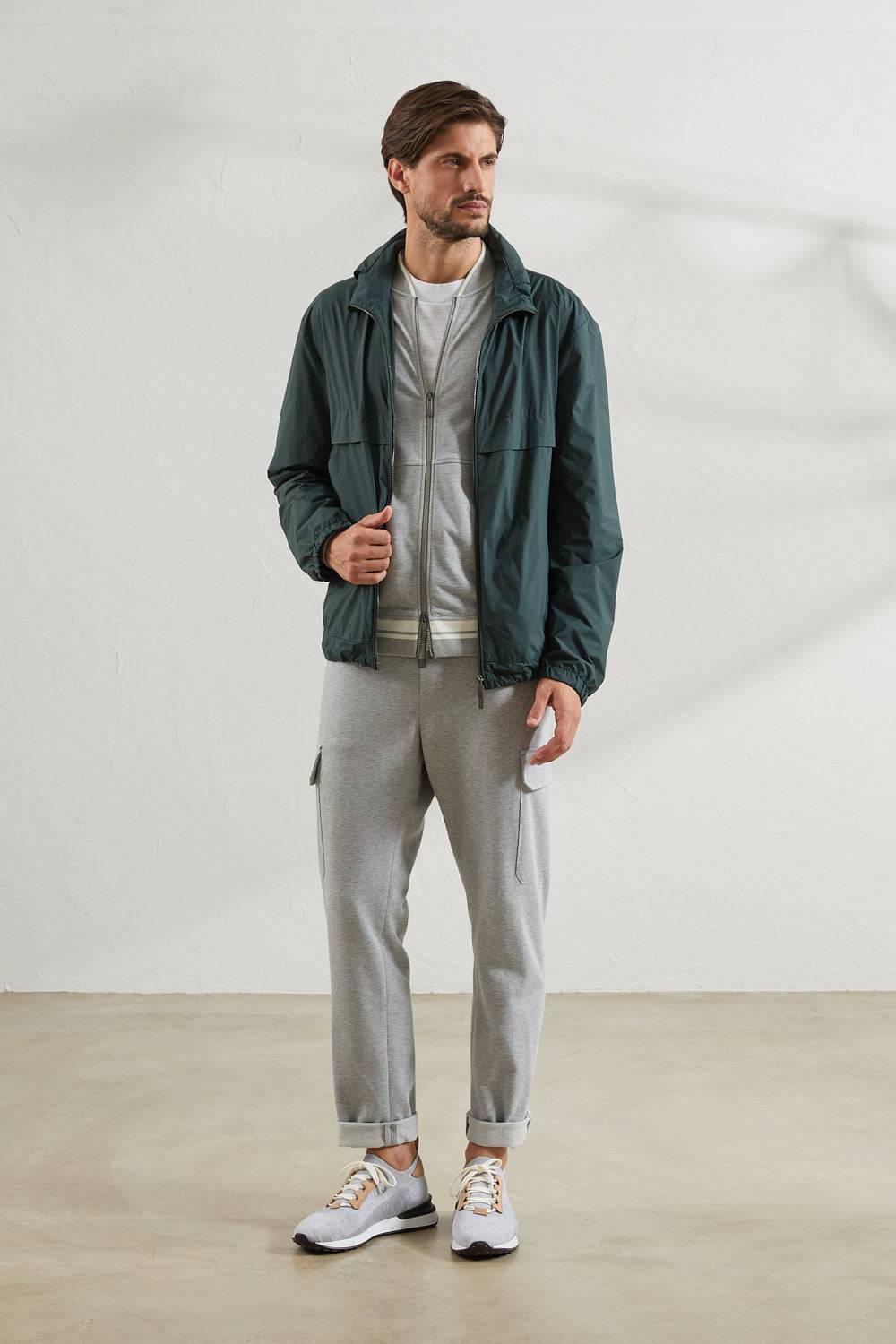 Peserico Pantalone jogger in morbido jersey di cotone mélange Qualità