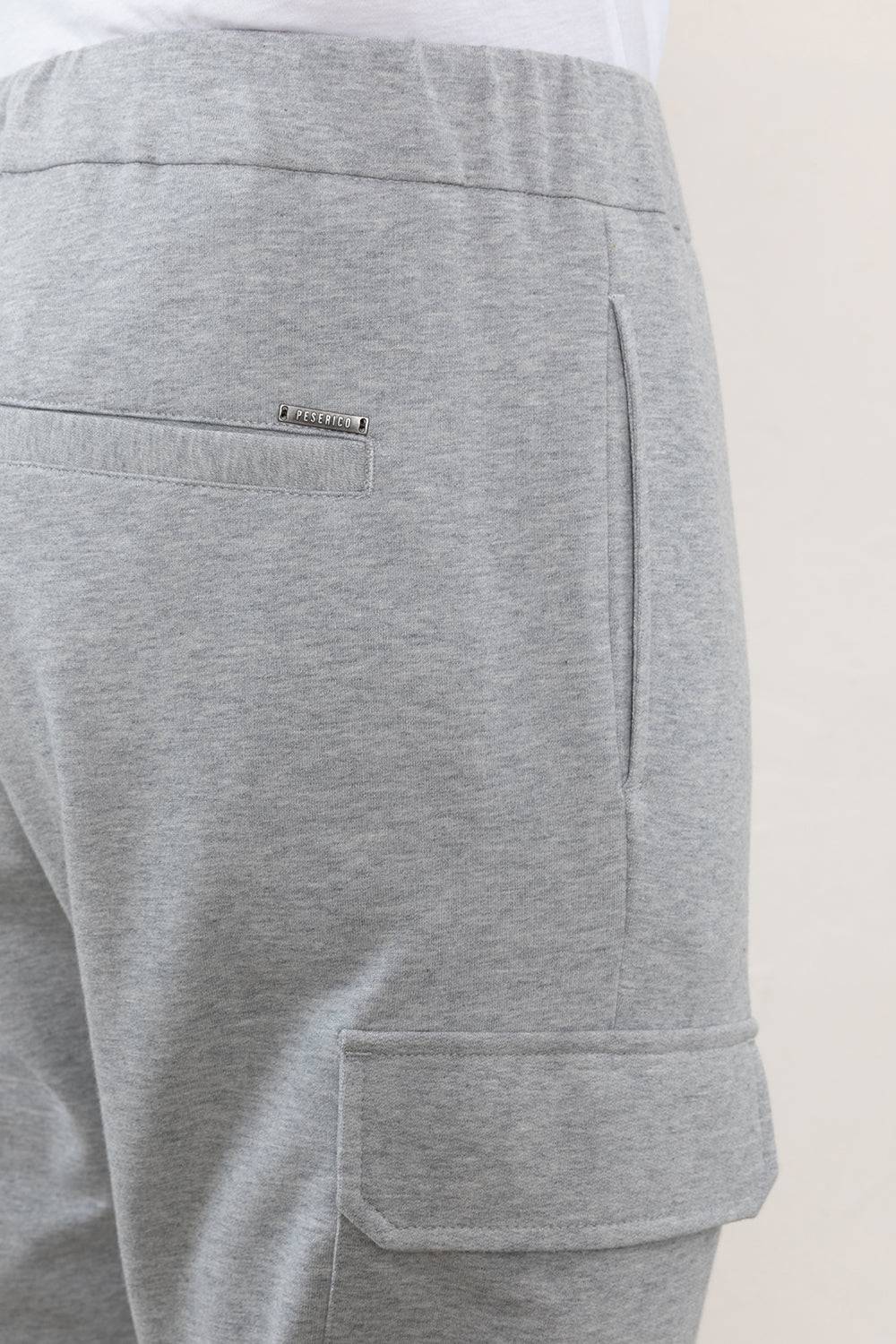 Peserico Pantalone jogger in morbido jersey di cotone mélange Qualità