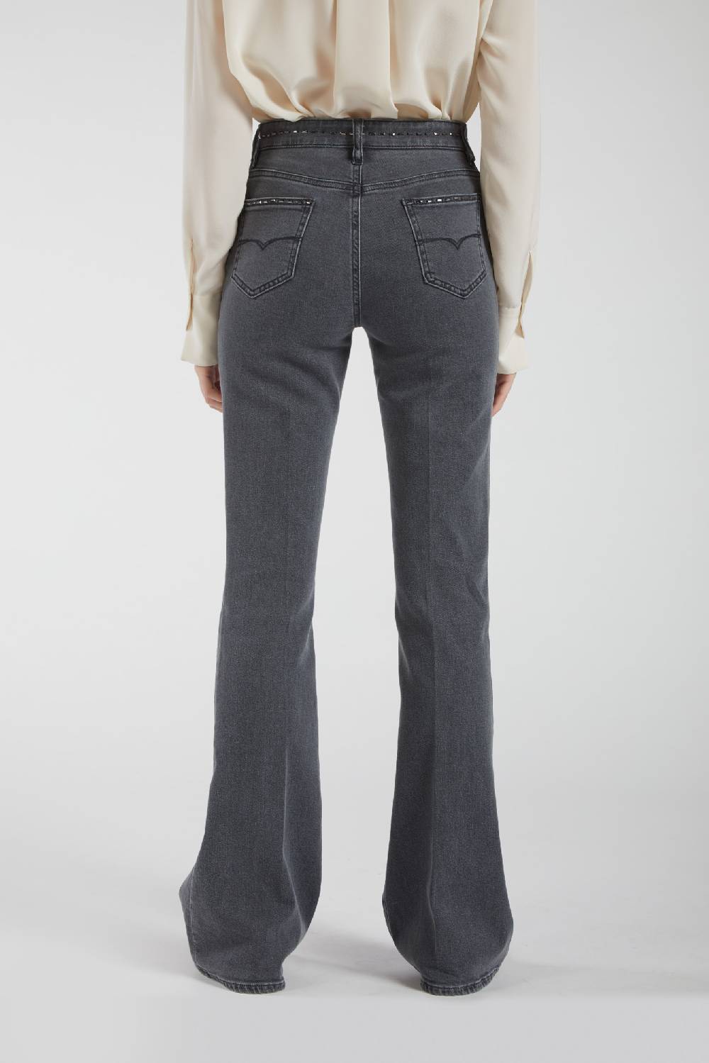 Piazza Sempione JENNIFER Pantalone 5 tasche bootcut in denim In Saldo