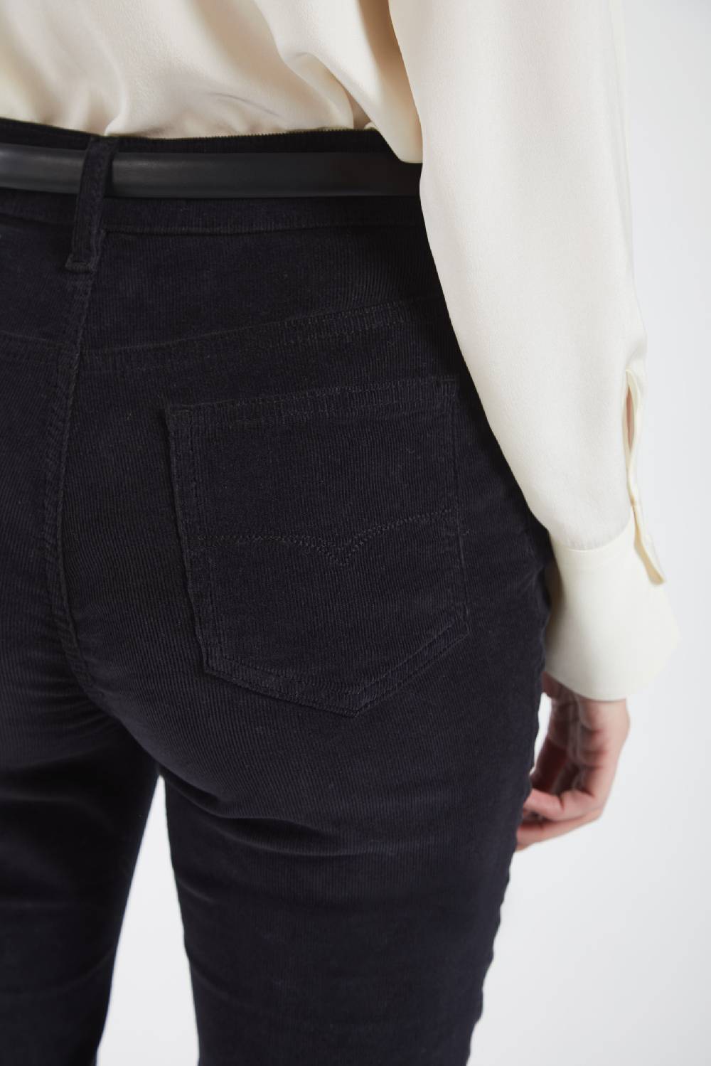 Piazza Sempione JENNIFER Pantalone bootcut con ricamo monogram Nuova
