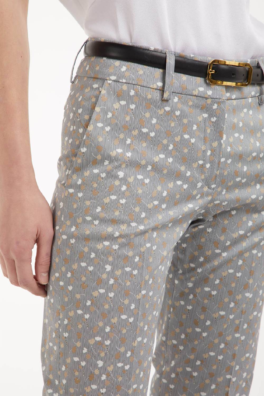 Piazza Sempione KIM Pantalone stampato con microfantasia Fino Al -60%