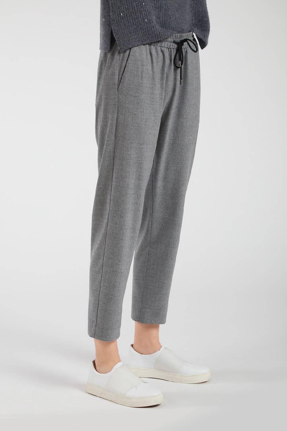 Piazza Sempione KATIE Pantalone con coulisse in lana Offerte