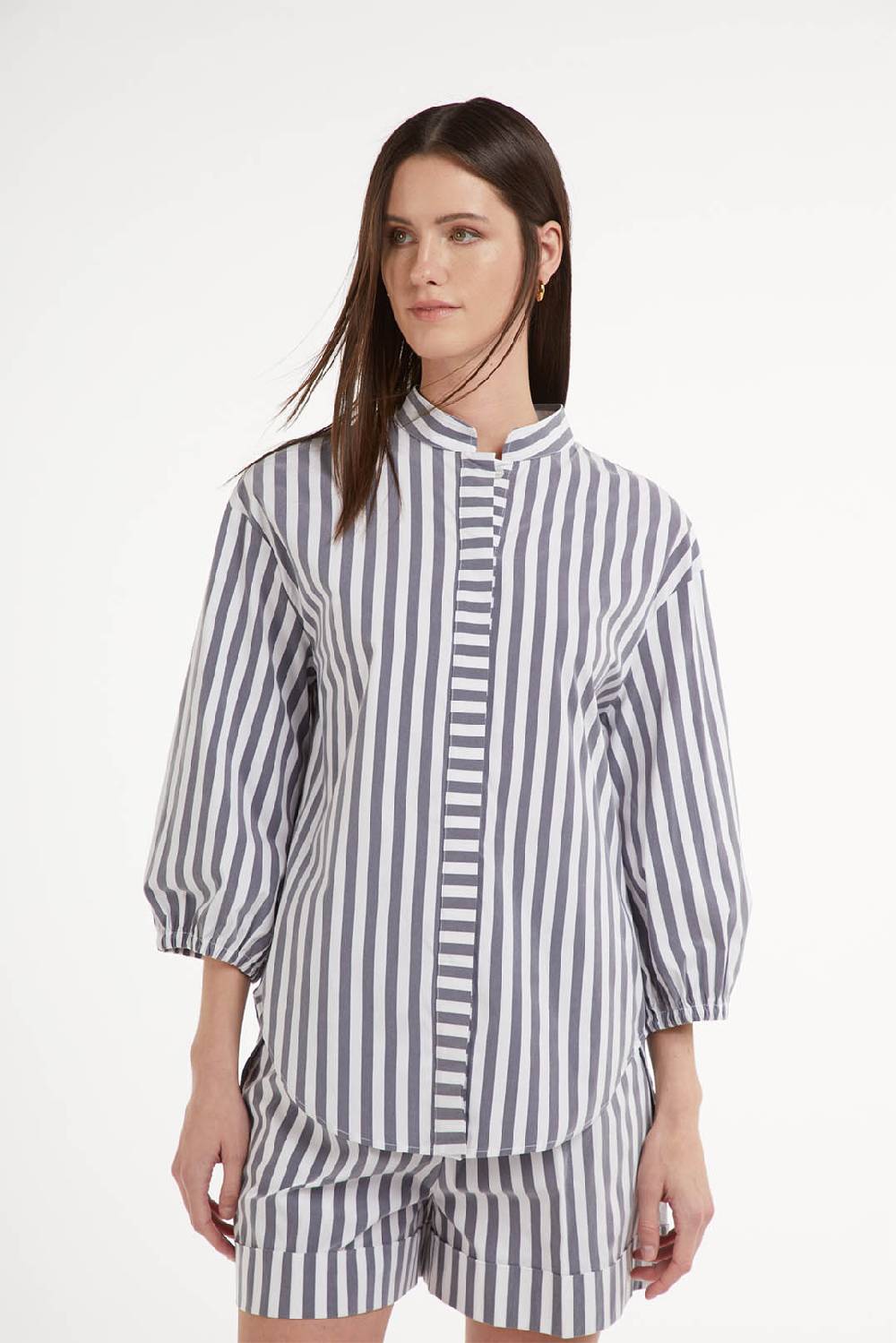 Piazza Sempione Camicia a righe verticali Moda