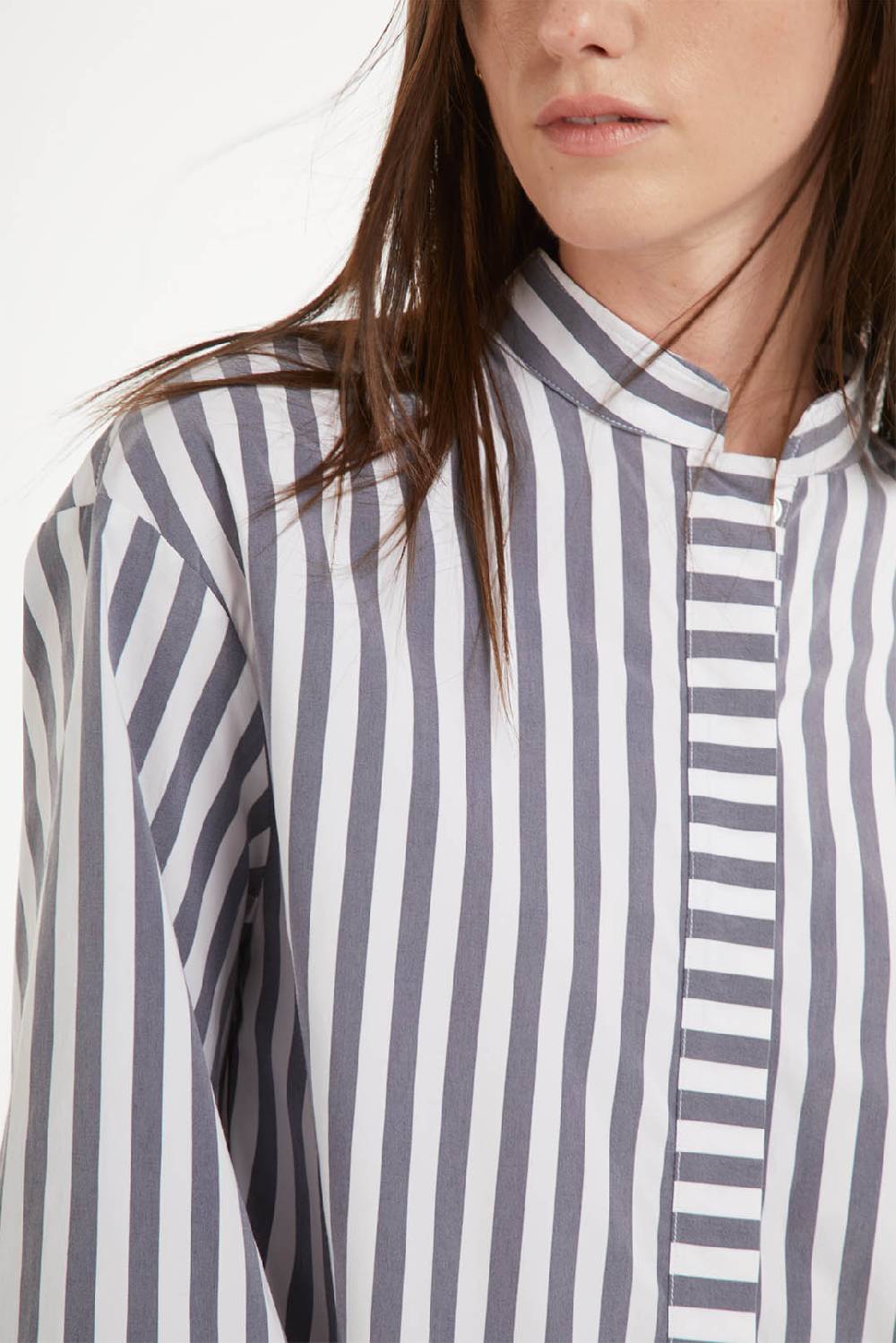 Piazza Sempione Camicia a righe verticali Moda