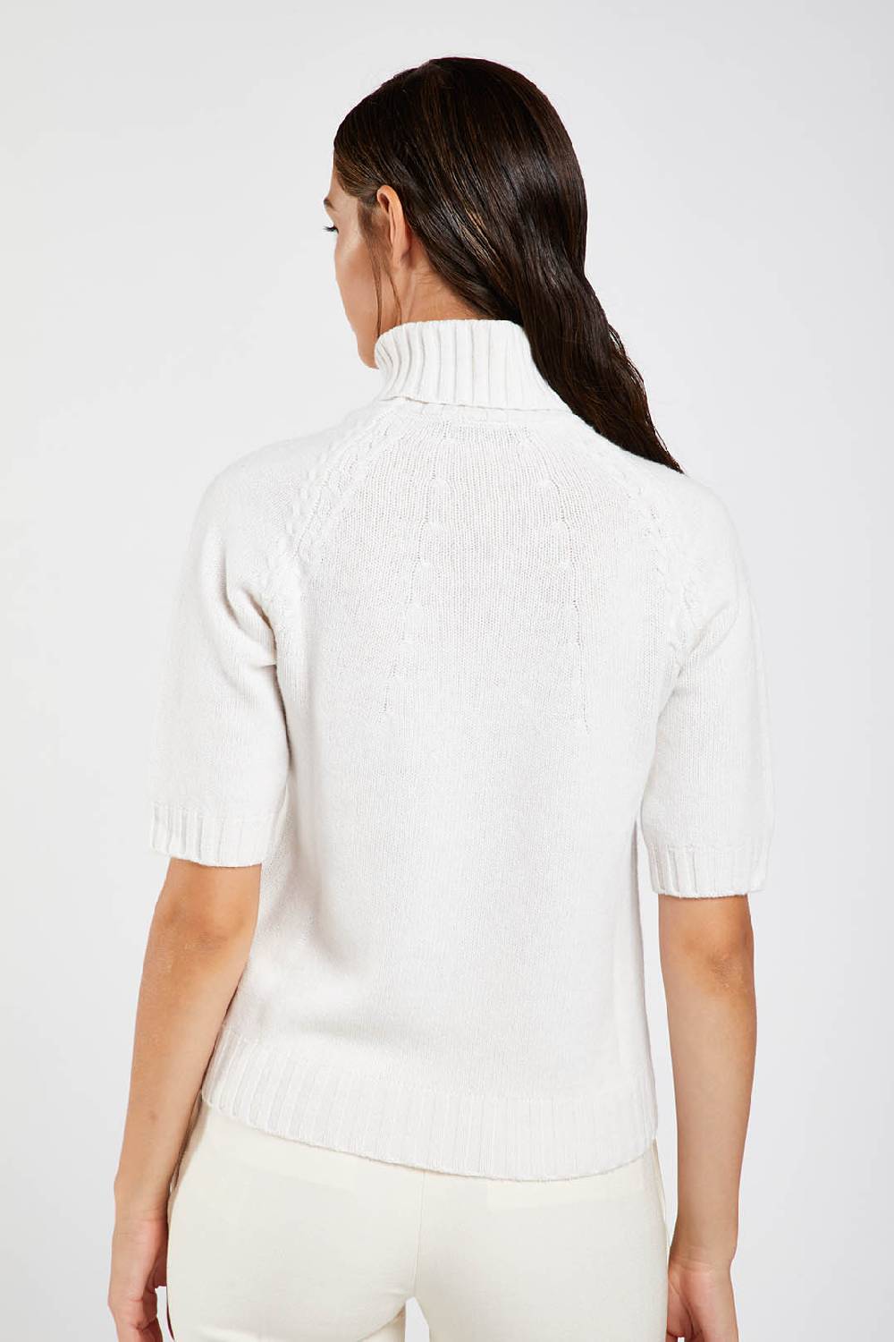 Piazza Sempione Dolcevita in viscosa e cashmere Saldi Di Fabbrica
