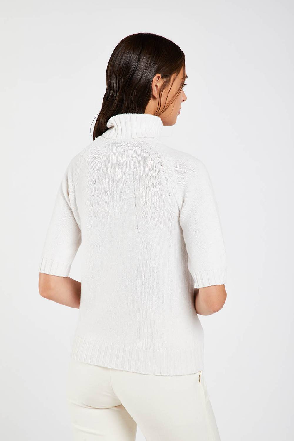 Piazza Sempione Dolcevita in viscosa e cashmere Saldi Di Fabbrica