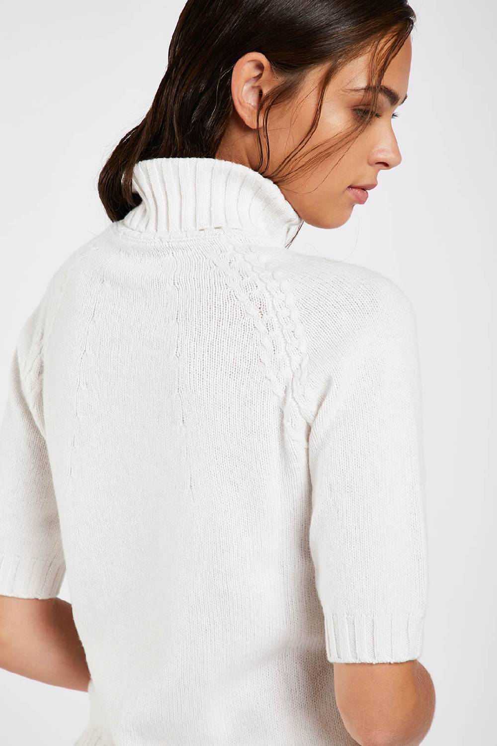 Piazza Sempione Dolcevita in viscosa e cashmere Saldi Di Fabbrica