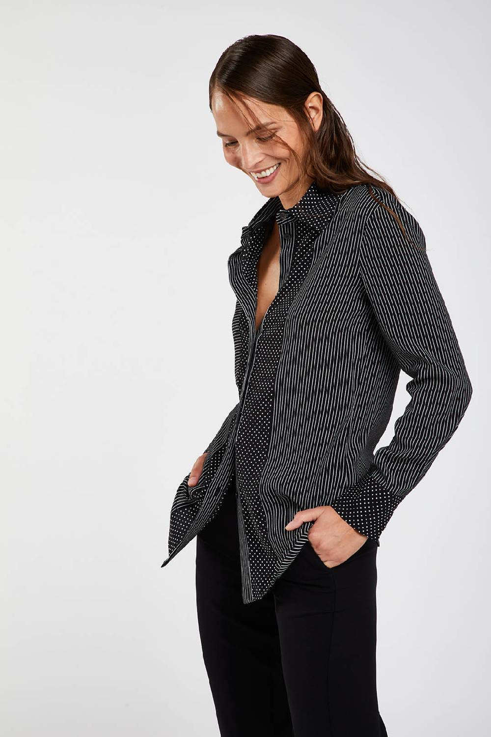 Piazza Sempione Camicia con microfantasia Moda