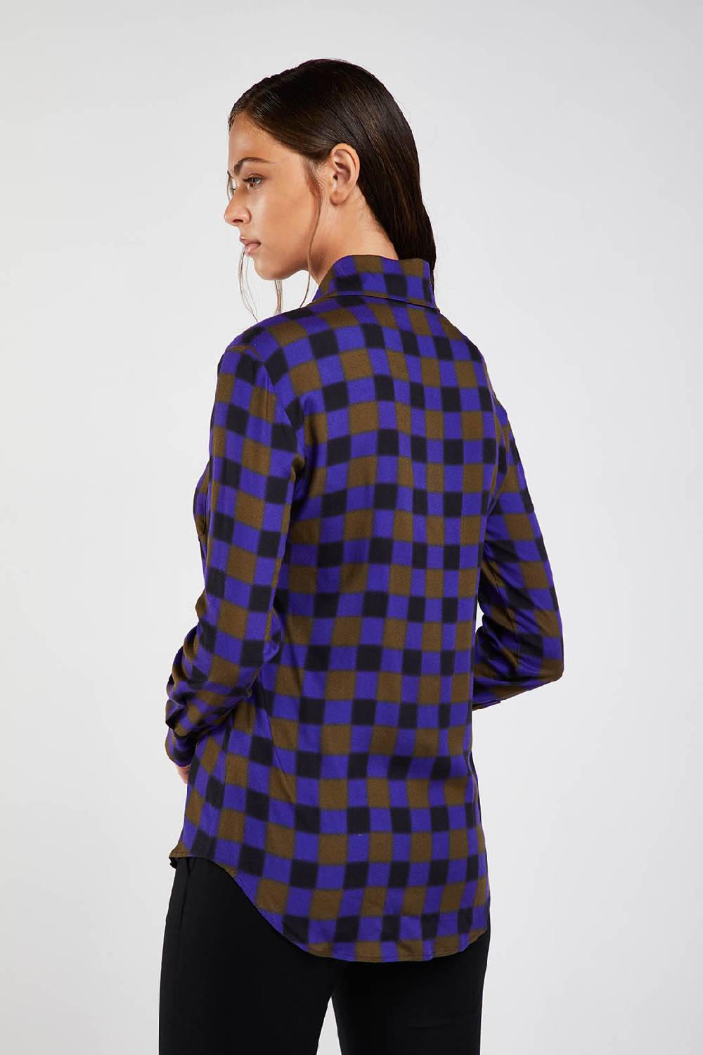 Piazza Sempione Camicia con stampa sfumata damier 2025