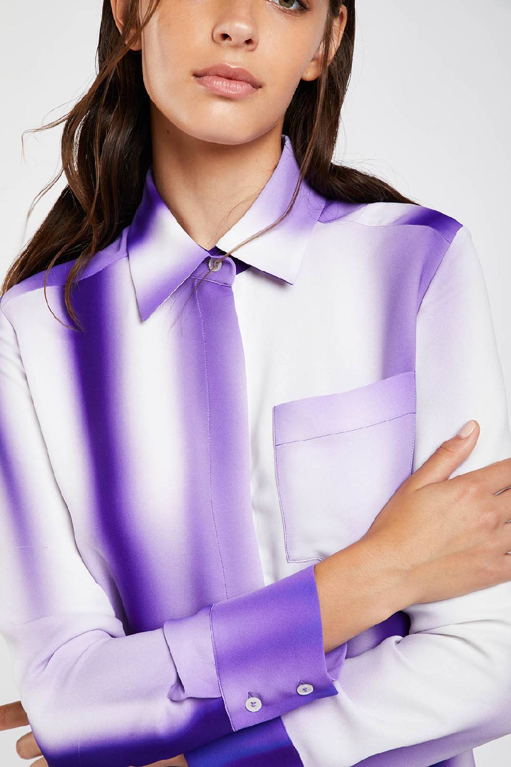 Piazza Sempione Camicia con stampa sfumata Italia