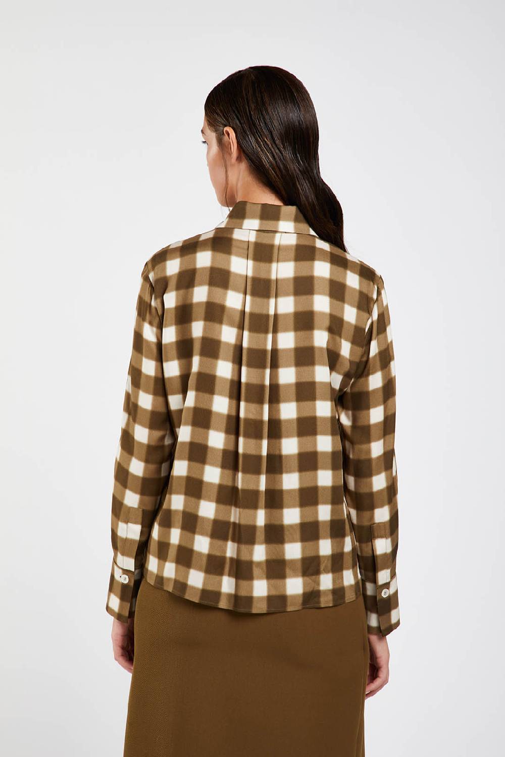 Piazza Sempione Camicia con stampa sfumata damier Ultimi tre giorni