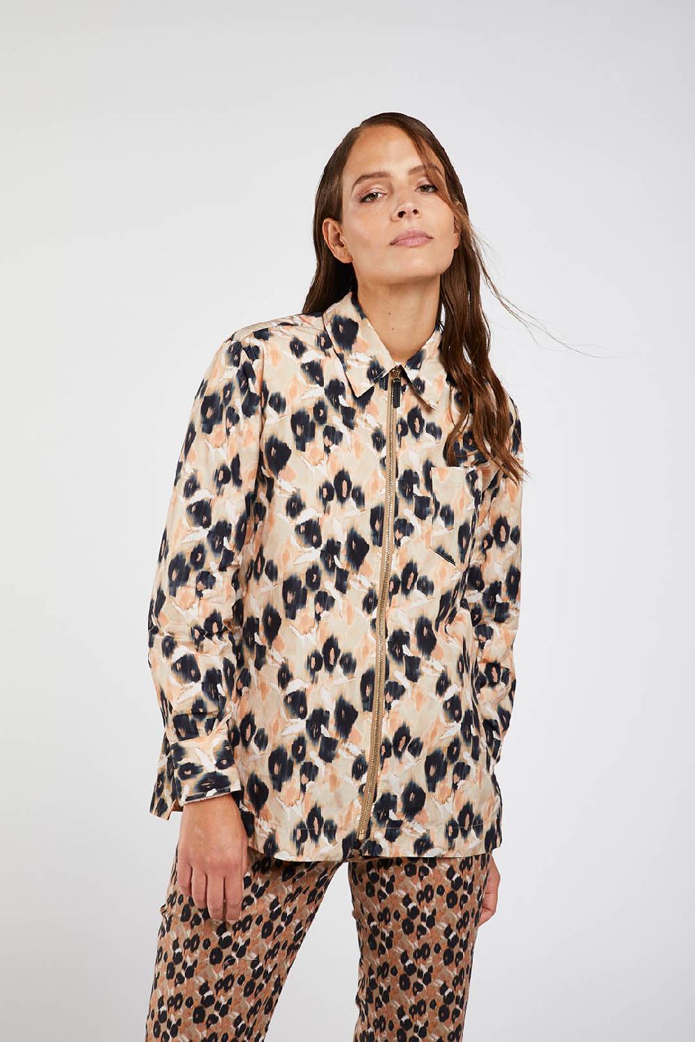 Piazza Sempione Giacca camicia in bio nylon stampato Vendita