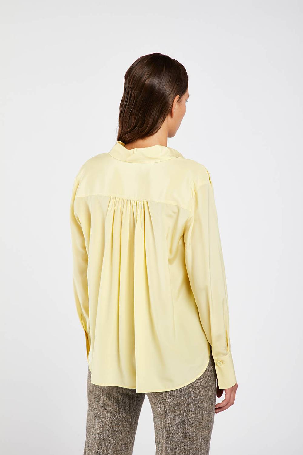Piazza Sempione Camicia in crepe de chine di seta Promozione