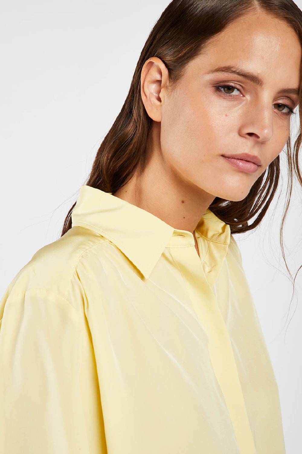 Piazza Sempione Camicia in crepe de chine di seta Promozione