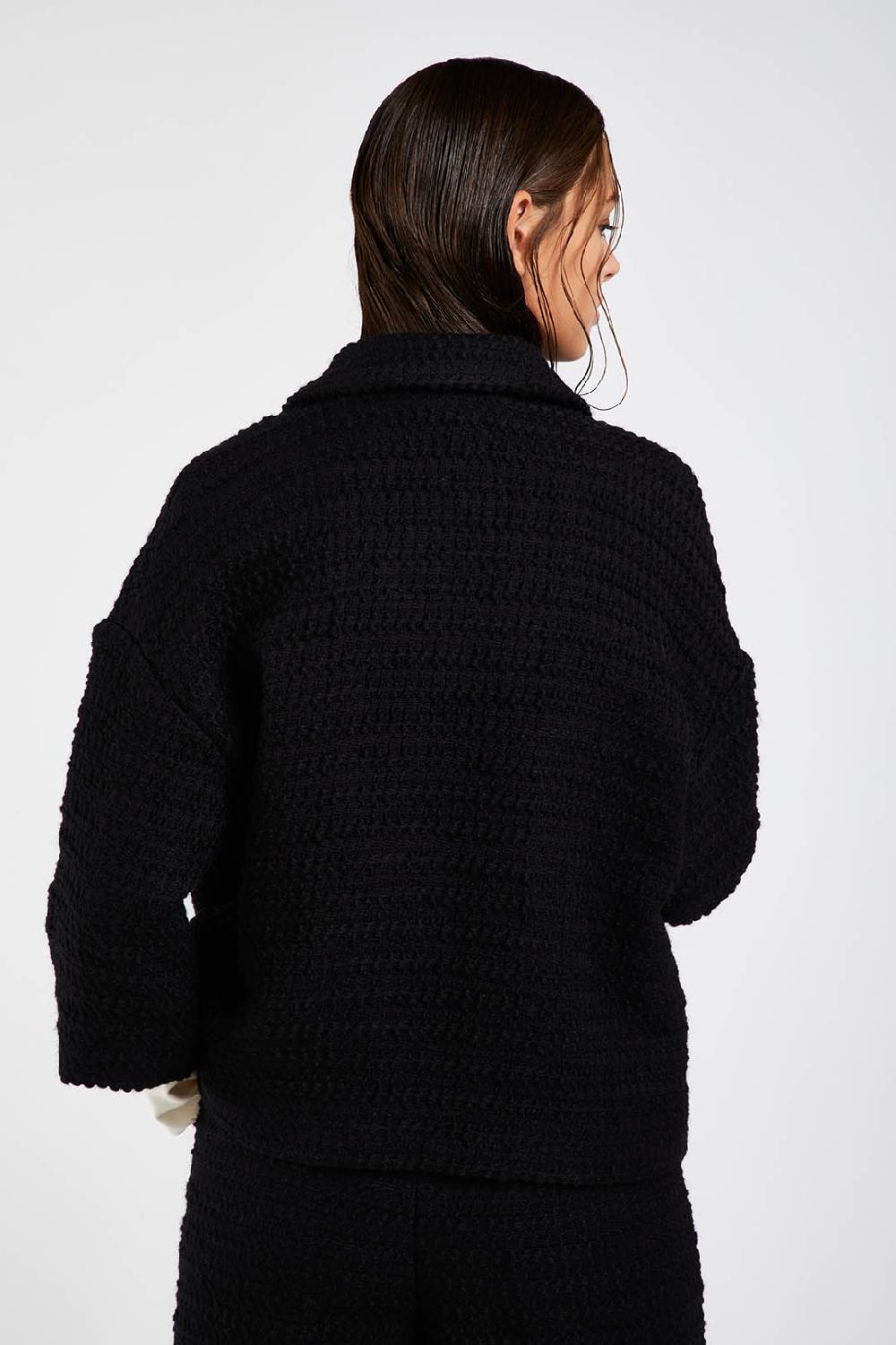 Piazza Sempione Giacca camicia in tweed tonale Soddisfazione Garantita
