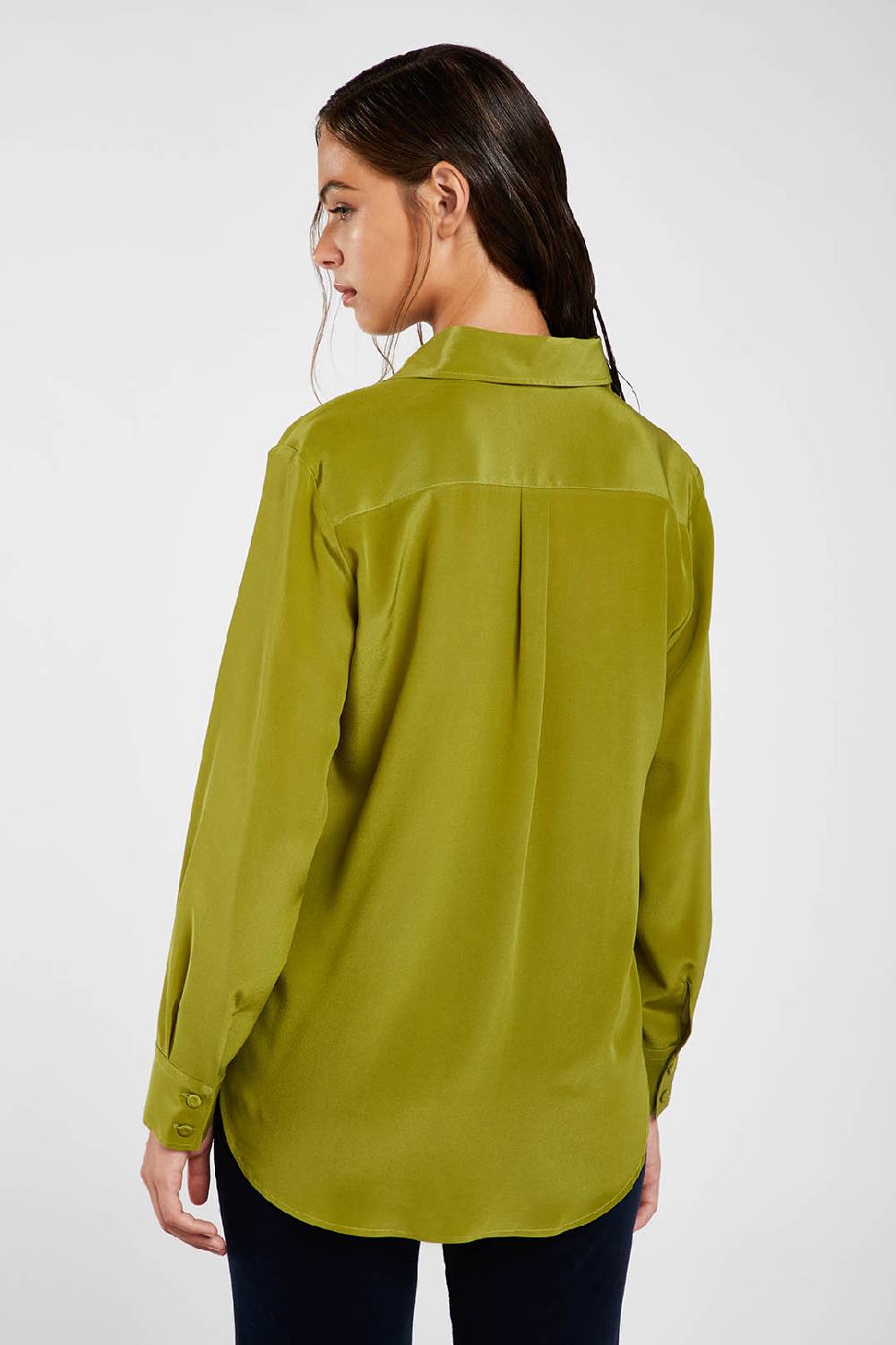 Piazza Sempione Camicia uomo in crepe de chine di seta Negozi Online