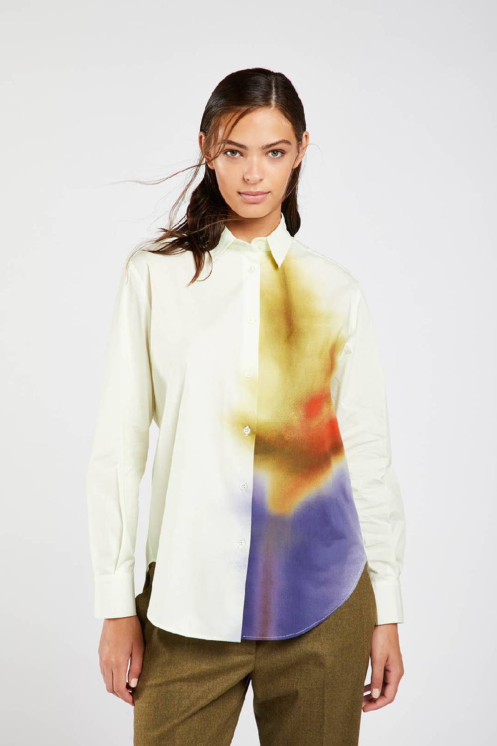 Piazza Sempione Camicia uomo con stampa strelitzia Promozione Limitata