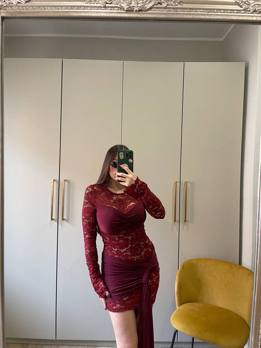 Lovely Sisters Abito Dea bordeaux Shopping Online