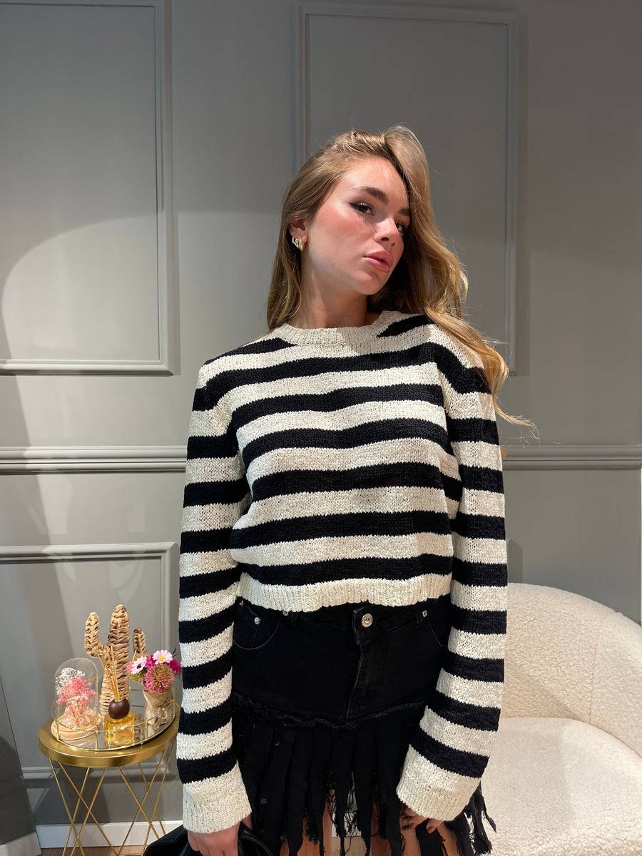 Lovely Sisters Maglia a righe in filo Saldi