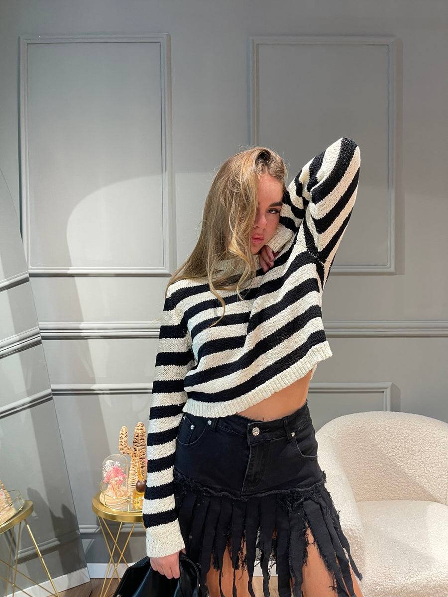 Lovely Sisters Maglia a righe in filo Saldi