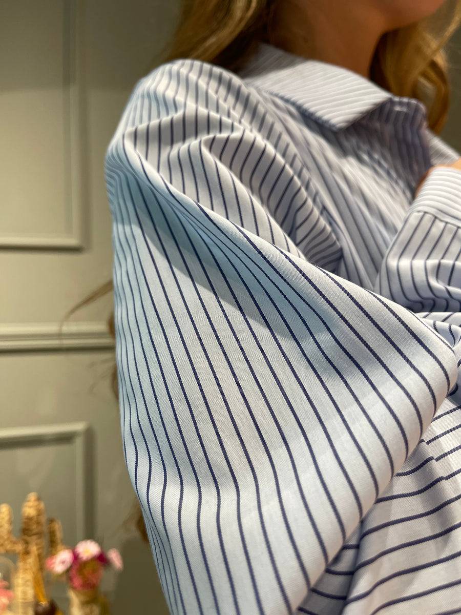 Lovely Sisters Camicia a righe azzurra-blu Vendita