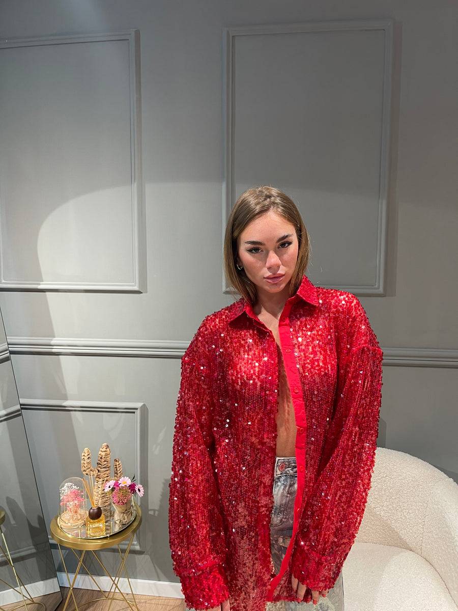 Lovely Sisters Camicia Nives rossa Sconto