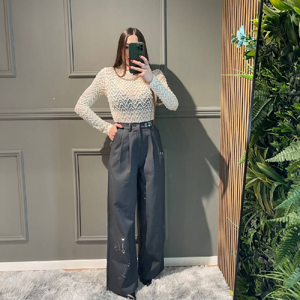 Lovely Sisters Pantalone painting Pezzi Unici