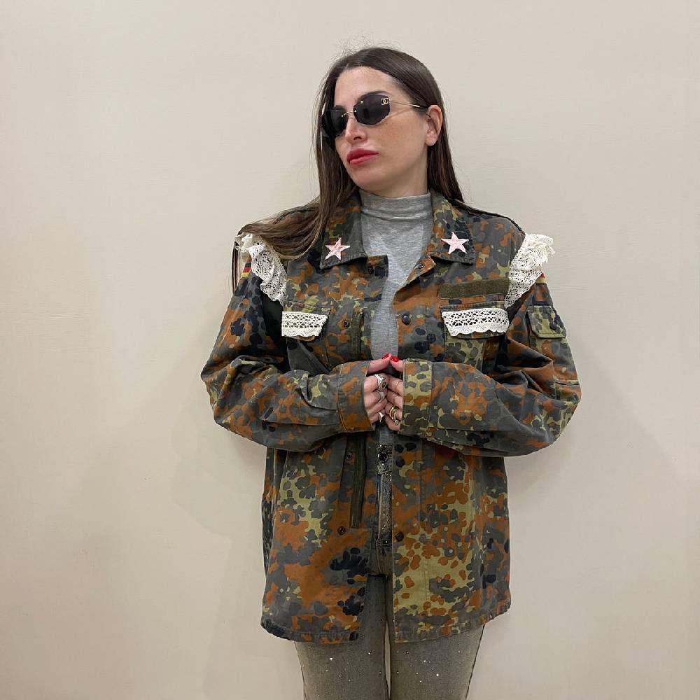 Lovely Sisters Camicia costumizzata camouflage Promozione