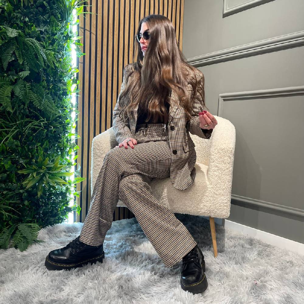 Lovely Sisters Pantalone a quadrettini Promozione Limitata