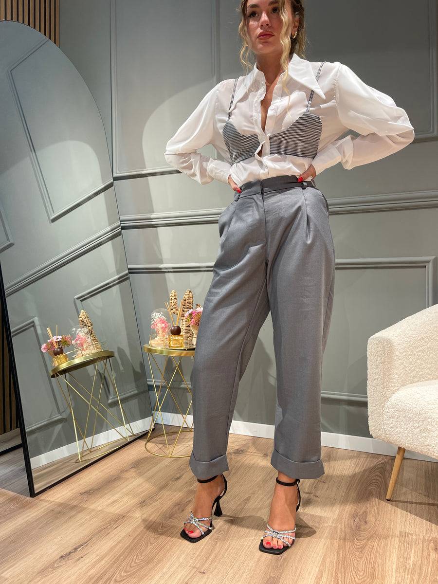 Lovely Sisters Pantalone classico grigio Italia
