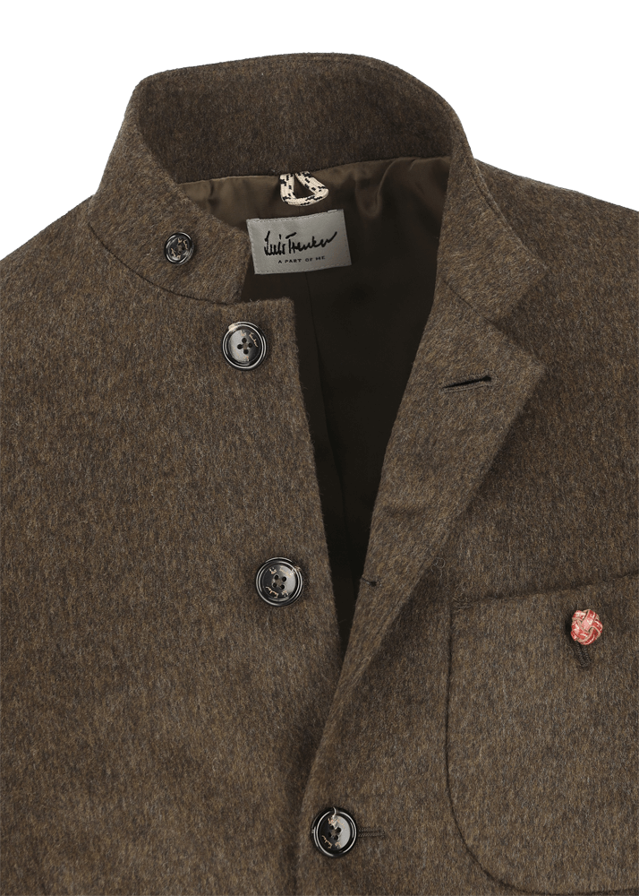 Luis Trenker Blazer in loden con colletto alla coreana Lusandro Offerta