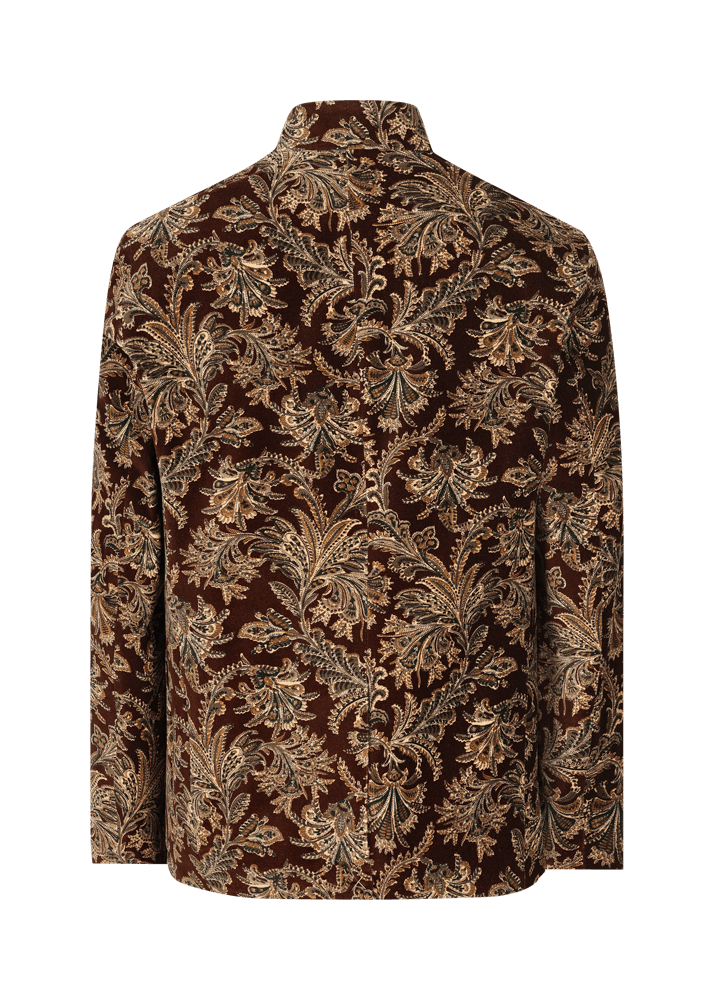 Luis Trenker Blazer in velluto con motivo damascato Lusandro Saldi