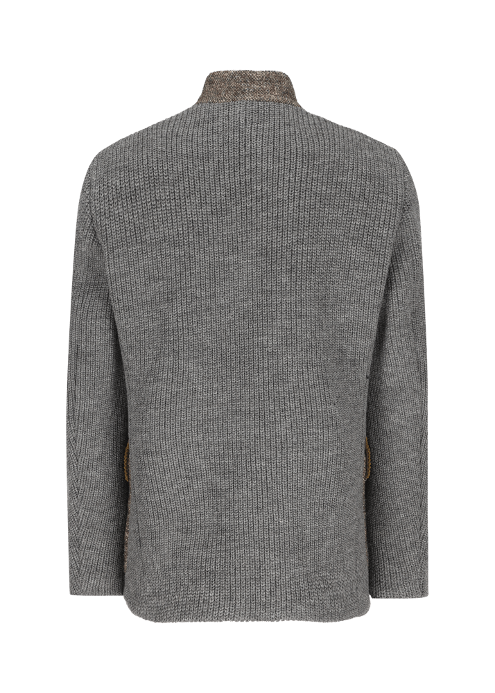 Luis Trenker Blazer lavorato a maglia in un mix di materiali Lusandro Hotsell