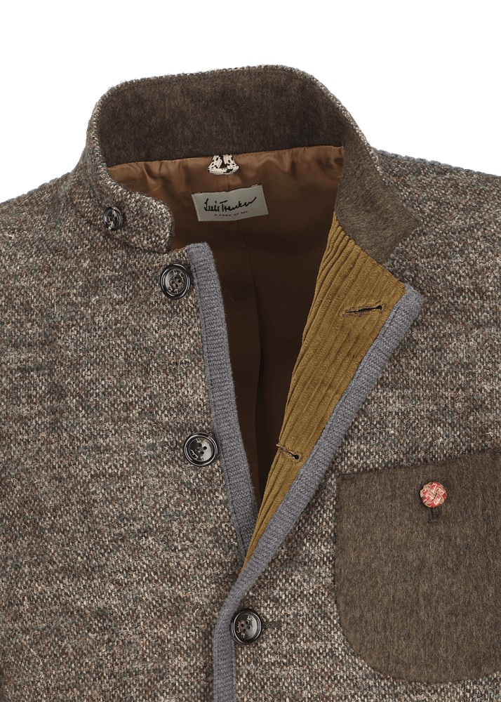 Luis Trenker Blazer lavorato a maglia in un mix di materiali Lusandro Hotsell