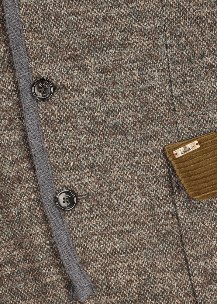 Luis Trenker Blazer lavorato a maglia in un mix di materiali Lusandro Hotsell