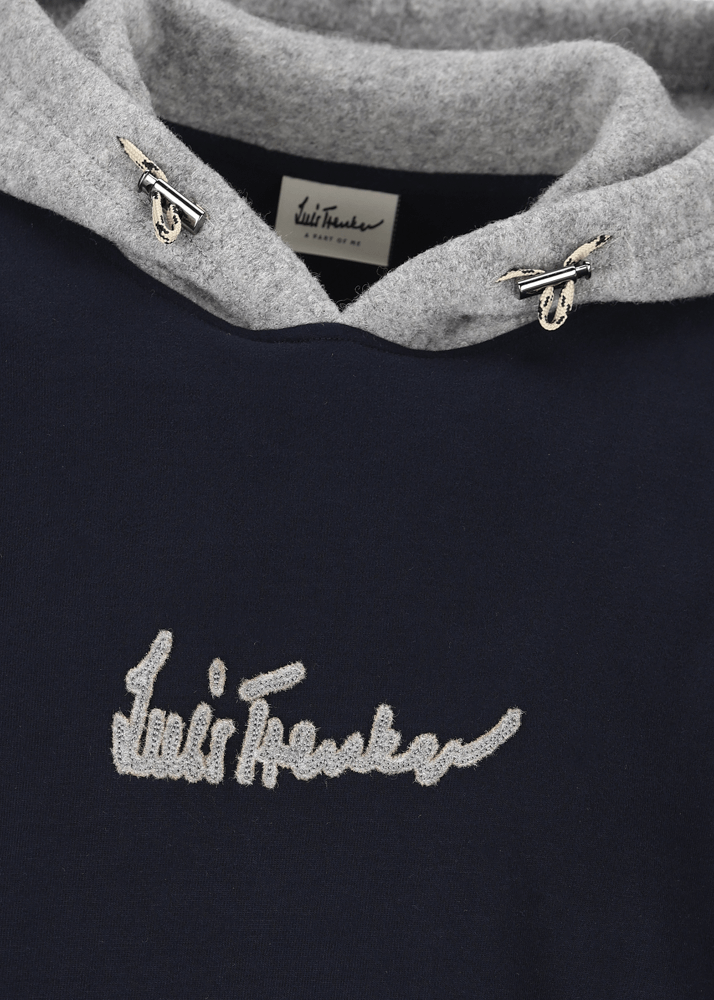 Luis Trenker Pullover con cappuccio e logo Luphilipp Italia